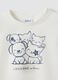 Maglietta bianca in puro cotone organico con stampa animaletti per bimba_2