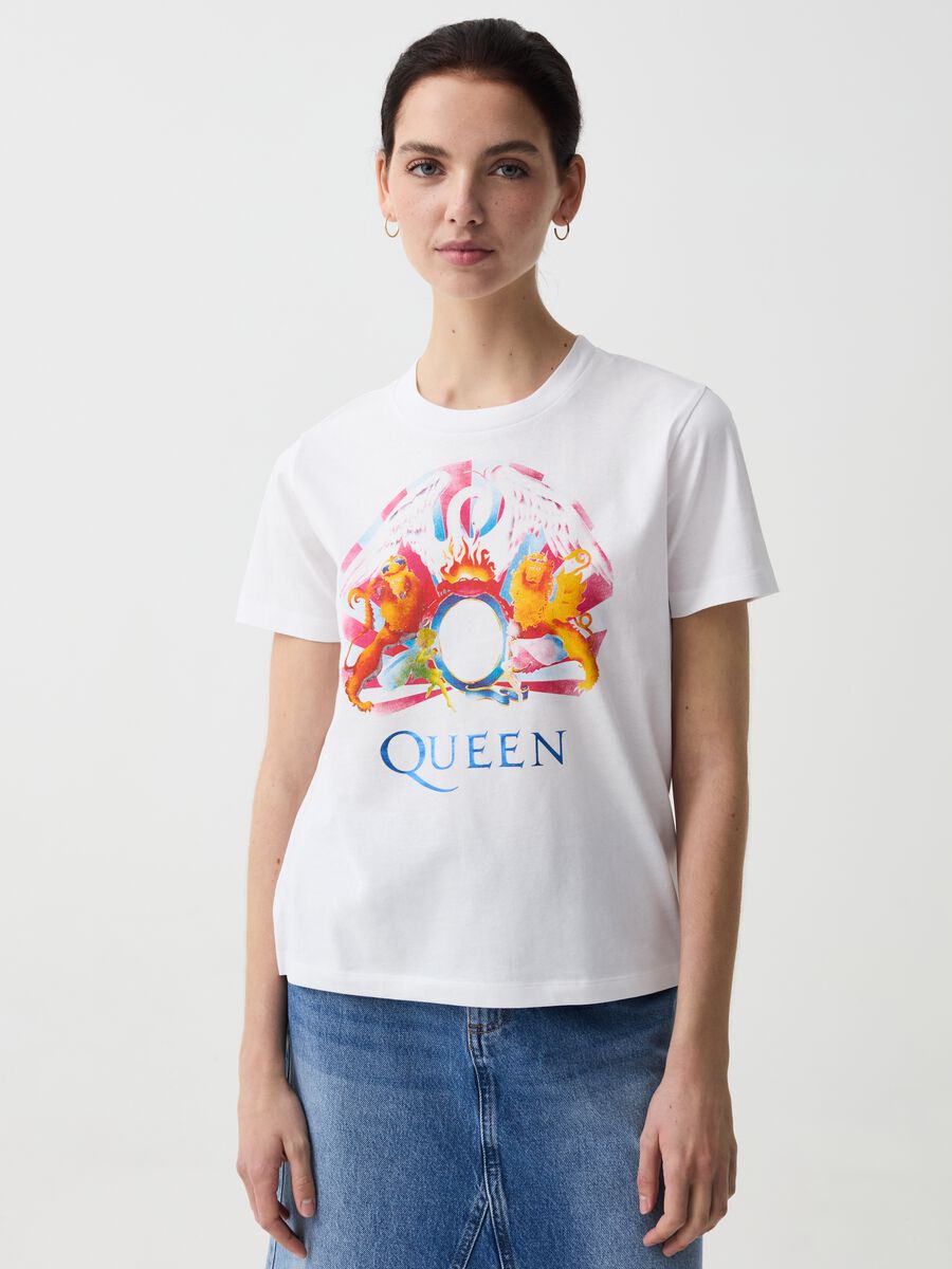 T-shirt with Queen foil print_0