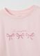Girl's pink pure cotton T-shirt regular fit_2