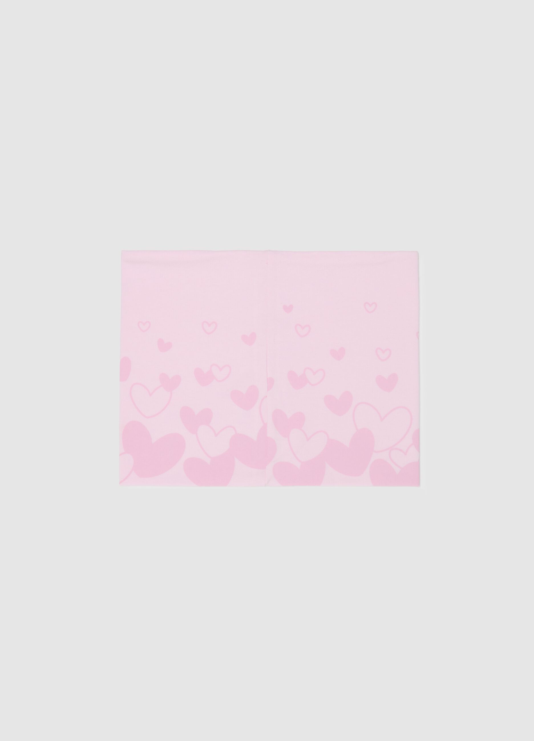 Jersey neck warmer with Stitch print