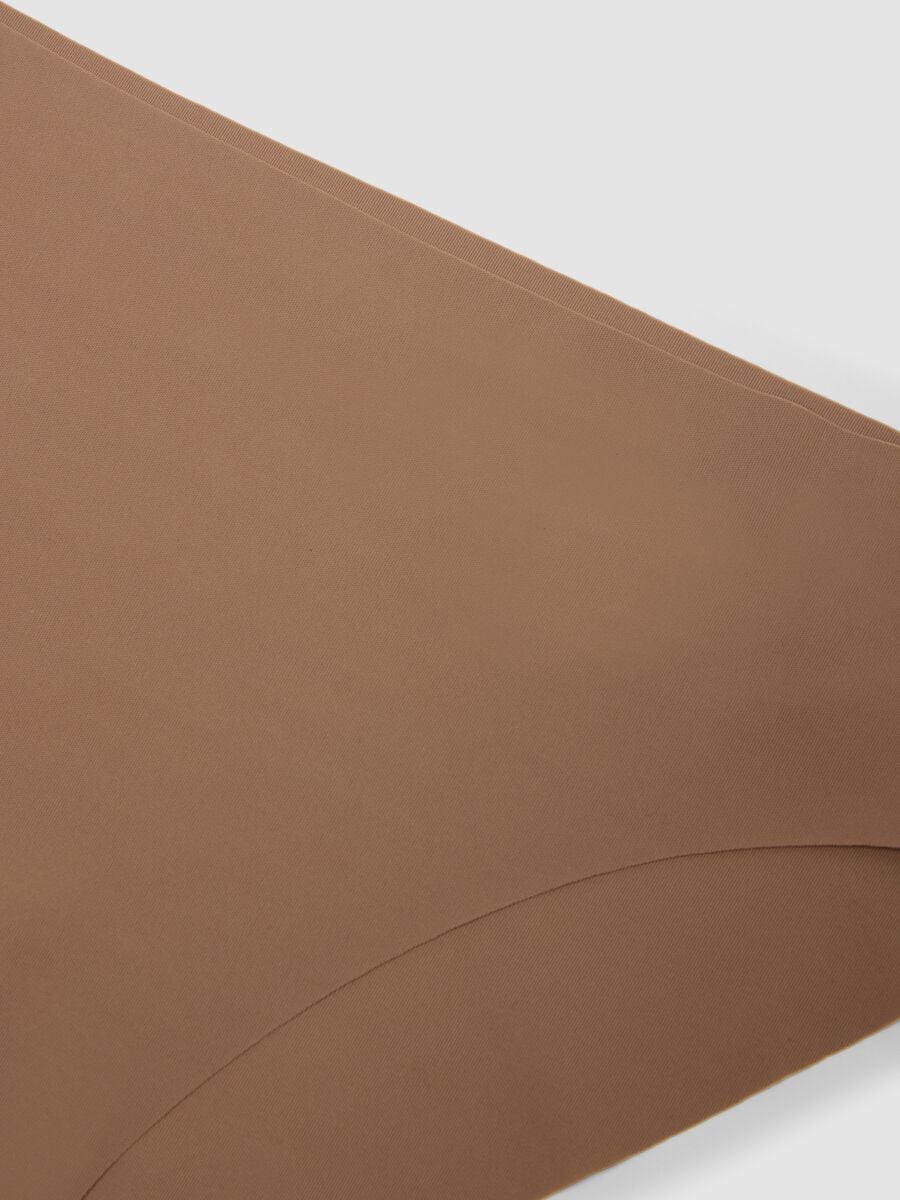 Slip marrone regular fit senza cuciture_5