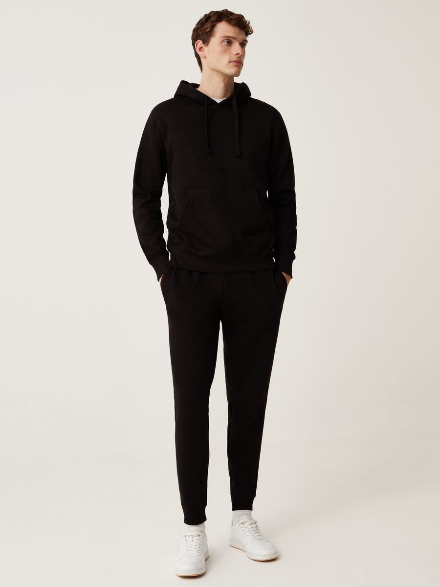 Joggers in felpa tinta unita_0