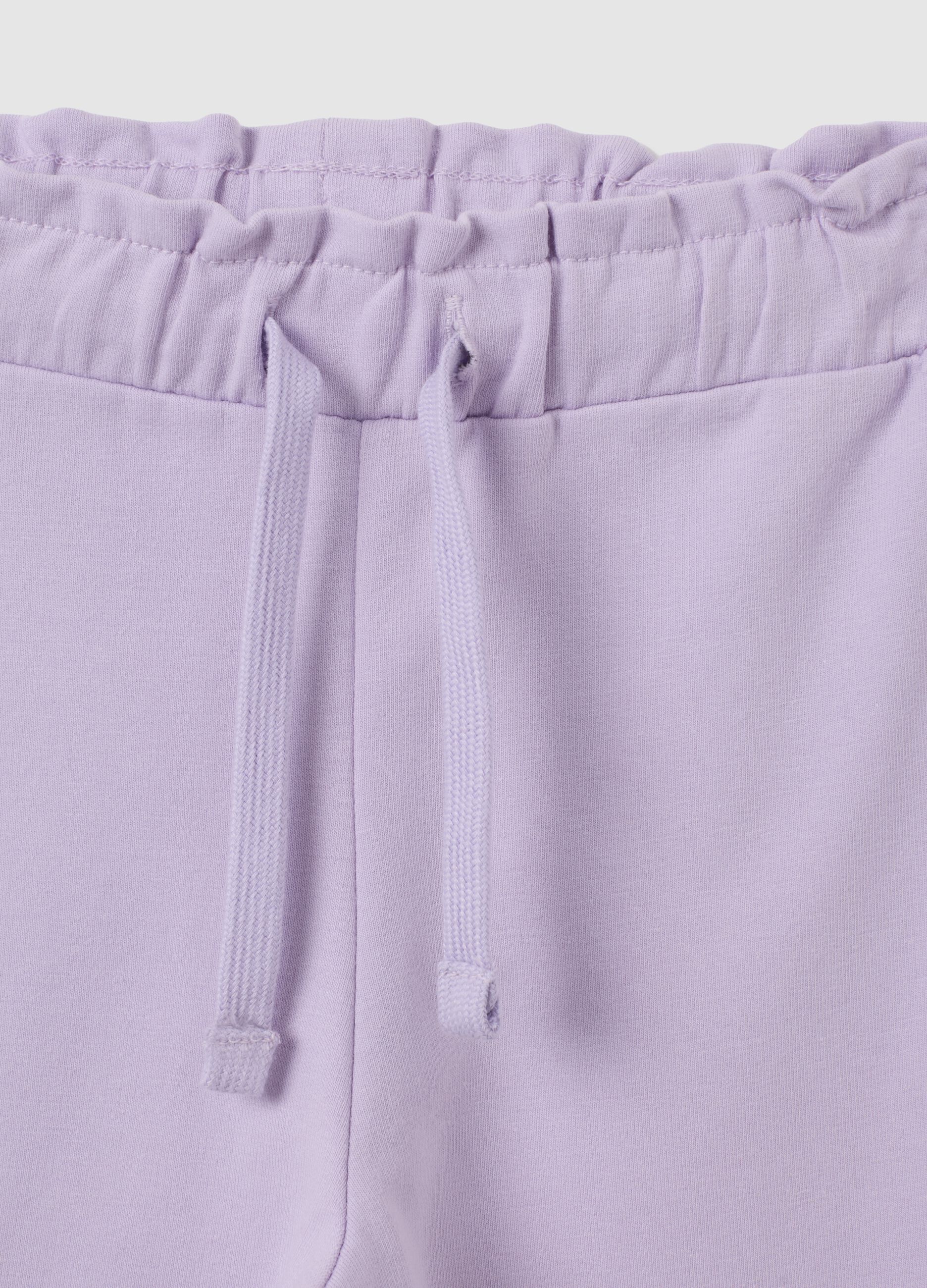 Set loungewear da bambina in cotone viola regular fit con stampa Frozen
