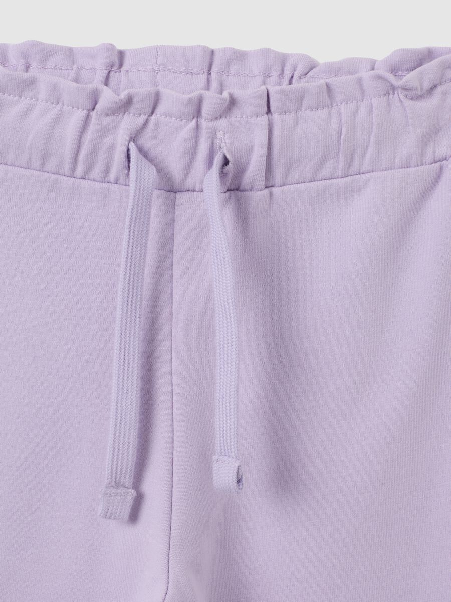 Set loungewear da bambina in cotone viola regular fit con stampa Frozen_3