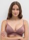 Pink triangle bra in stretch fabric_0