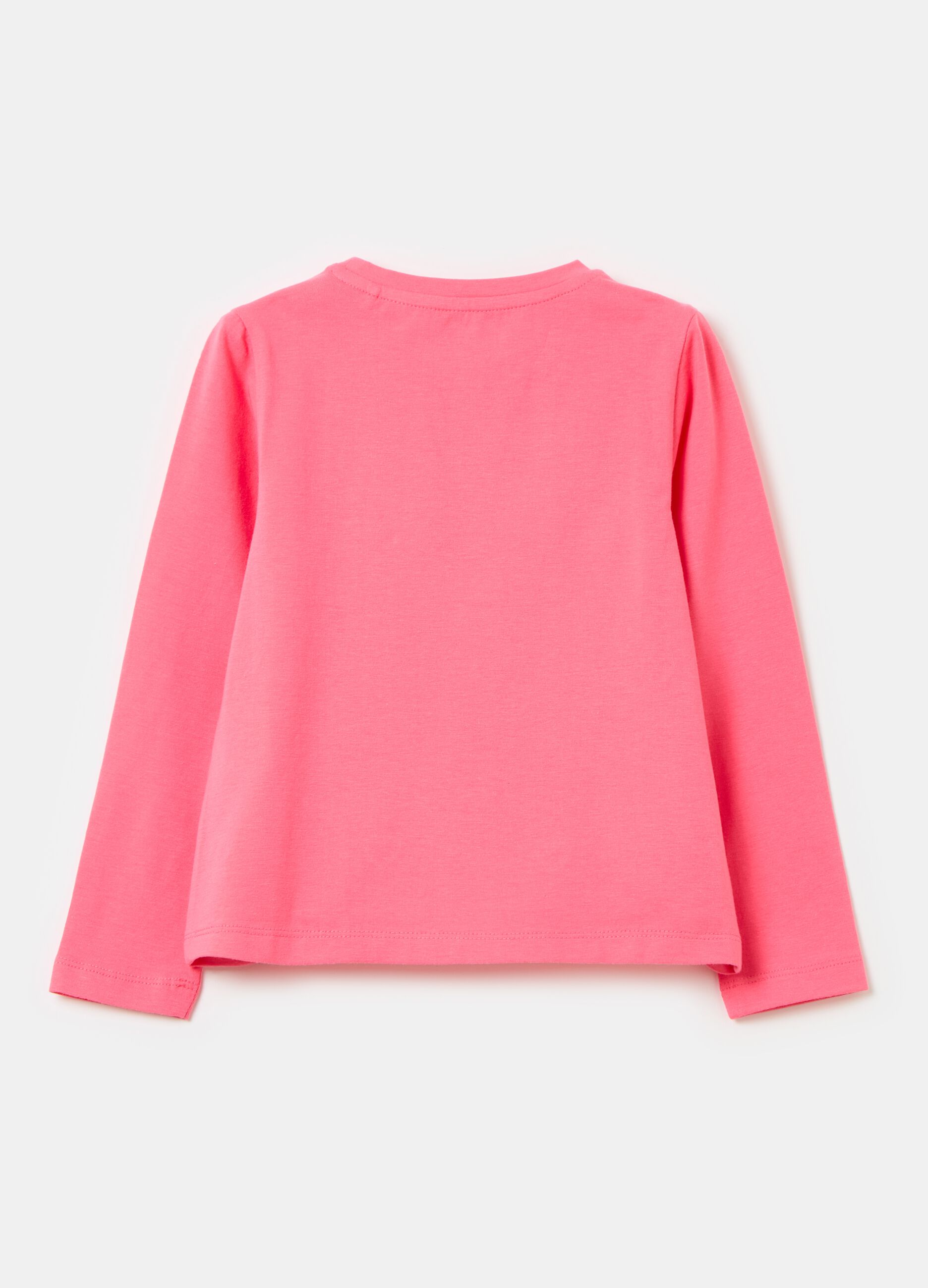 Long-sleeved T-shirt with diamantés