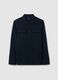 Blue Cotton-Blend Sweatshirt with Buttons_4