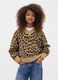 Beige Leopard Print Jumper_0