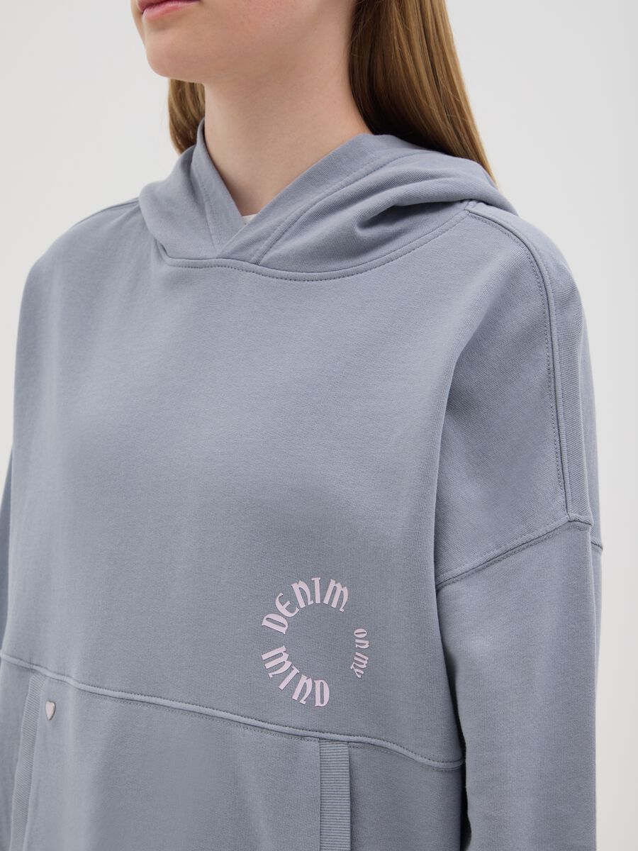 Cotton hoodie "Denim on my Mind"_2