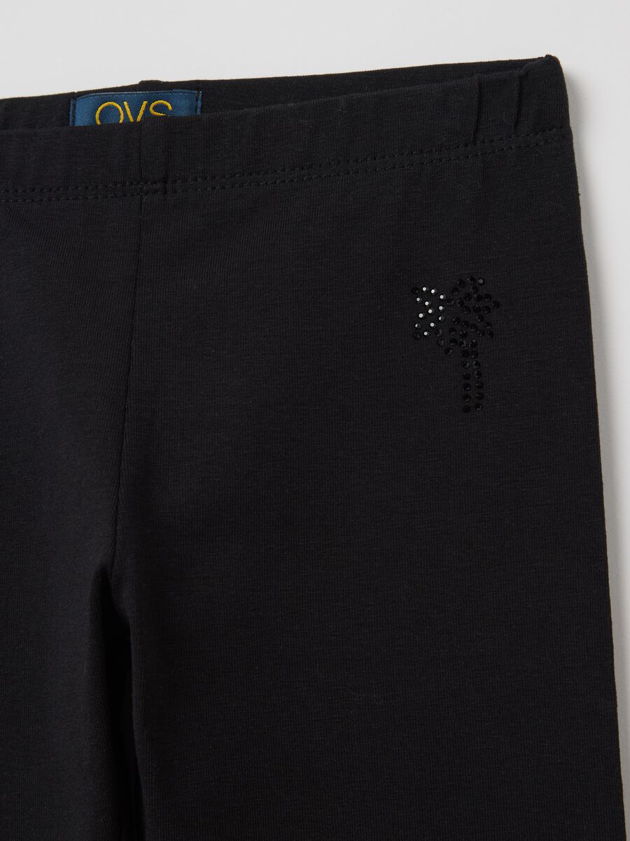 Two-pack stretch cotton leggings_3