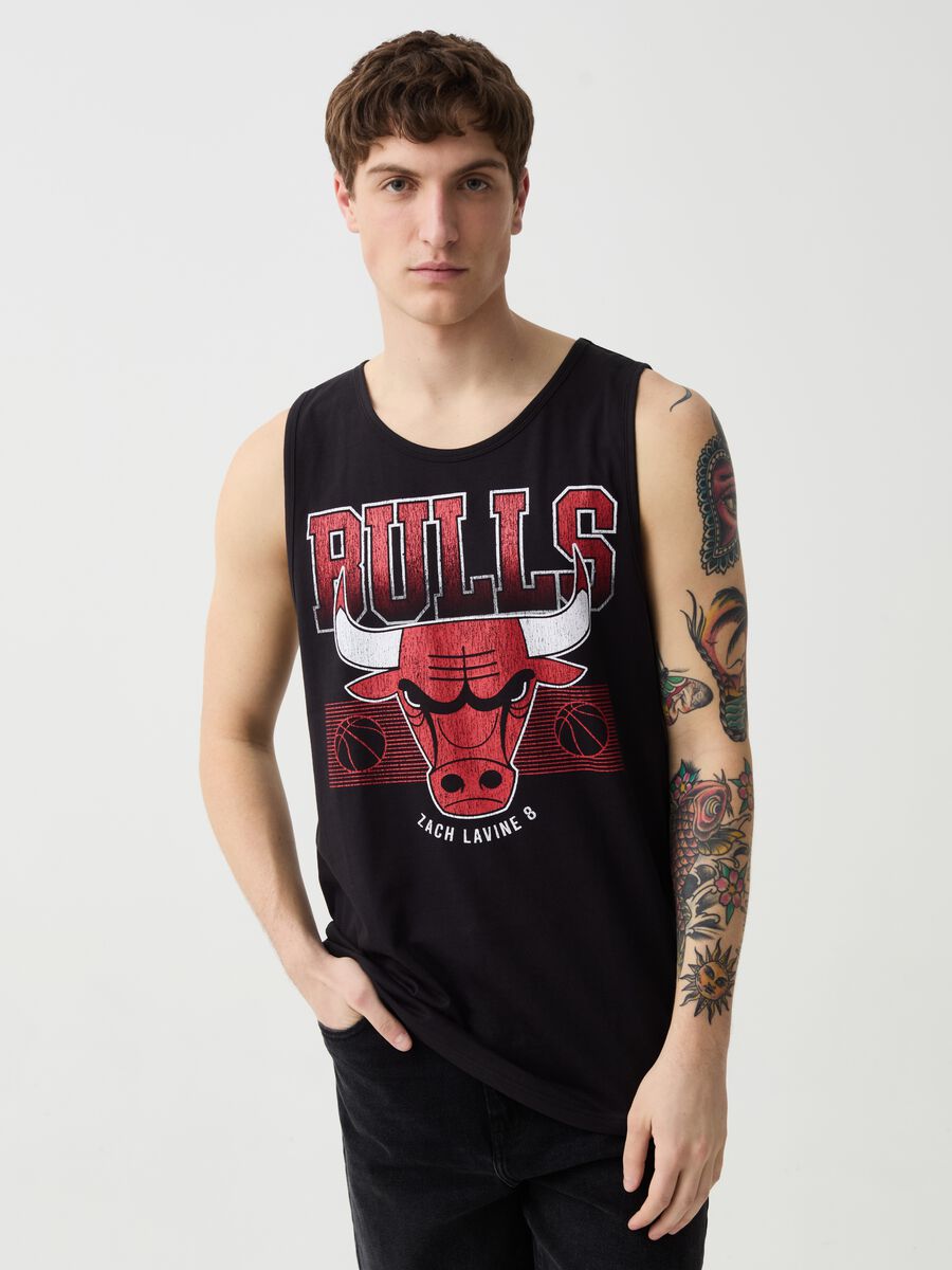 Tank top with NBA Chicago Bulls print_0