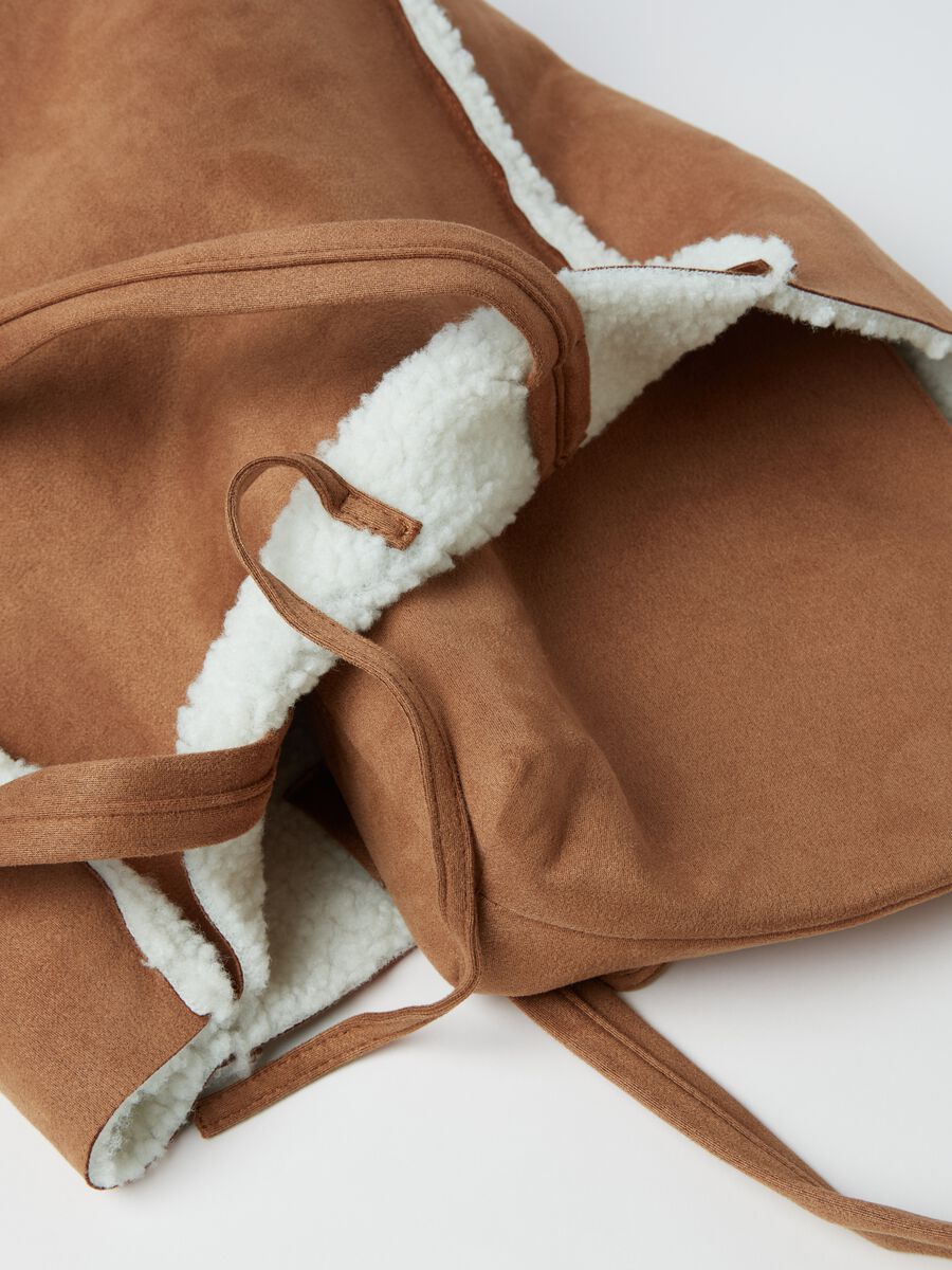 Tote bag with sherpa lining_2