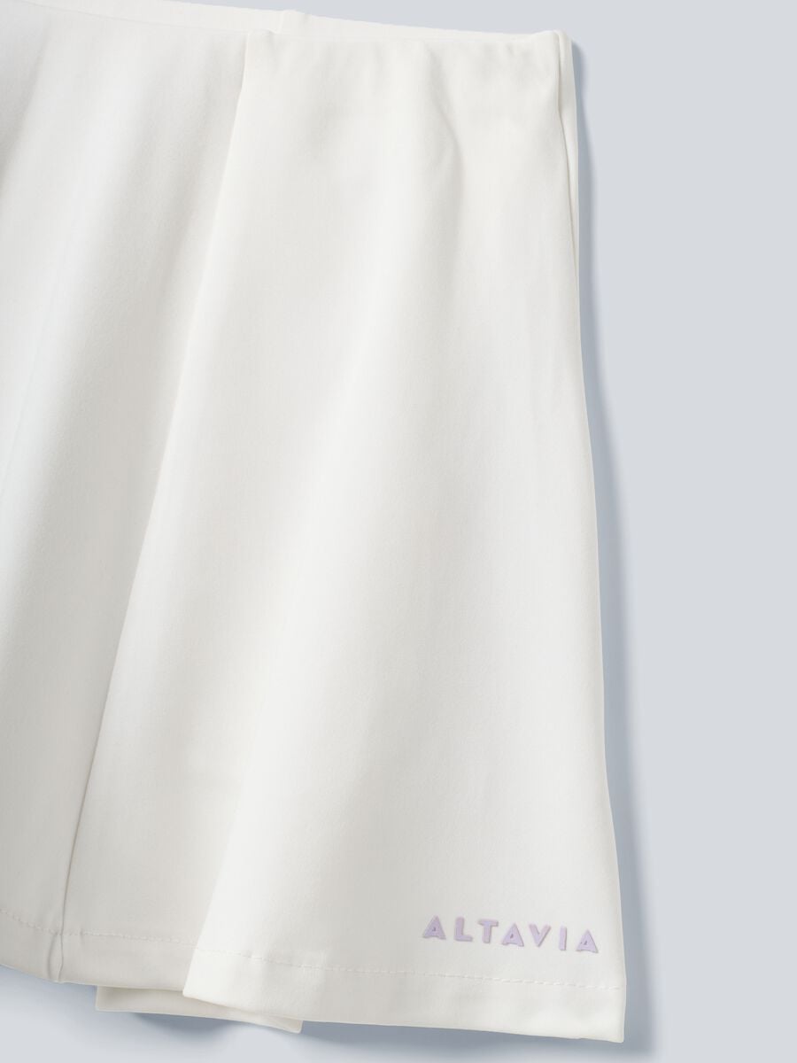 ALTAVIA COURT white performance skirt in stretch technical fabric_6