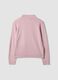 Pink long-sleeved top with high neck, regular fit_6