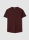 Red pure cotton regular fit T-shirt_4