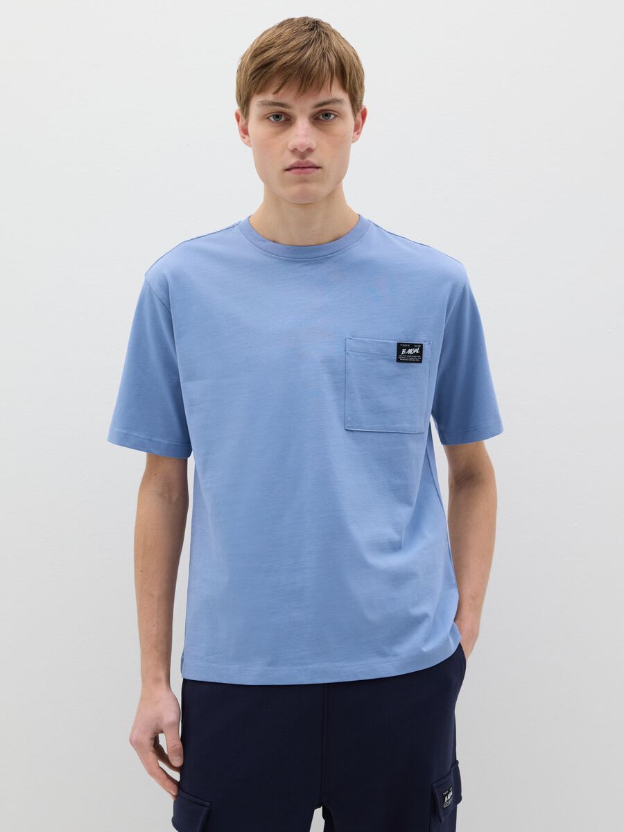 Cotton T-shirt with pocket_0