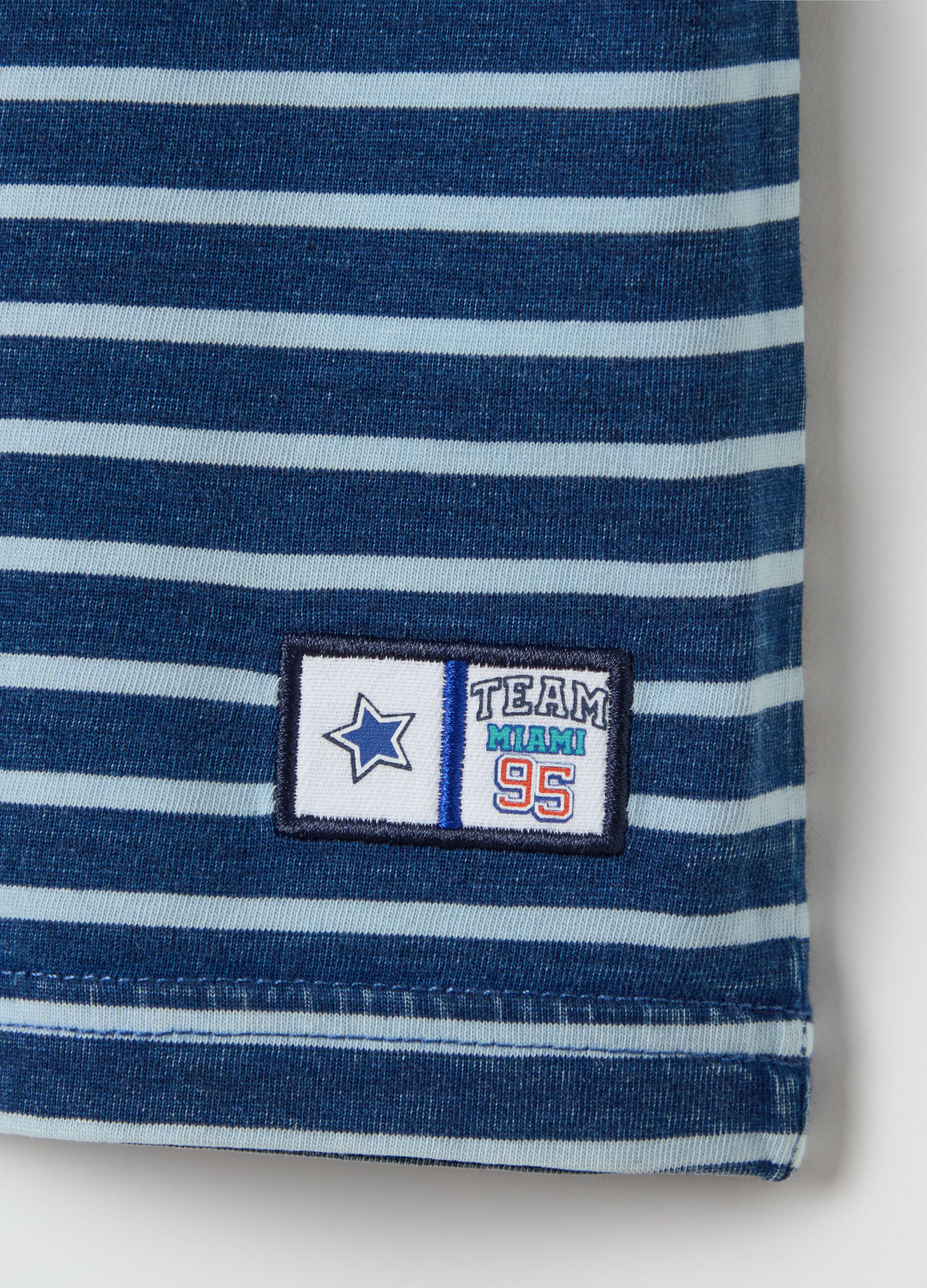 T-shirt with striped pattern