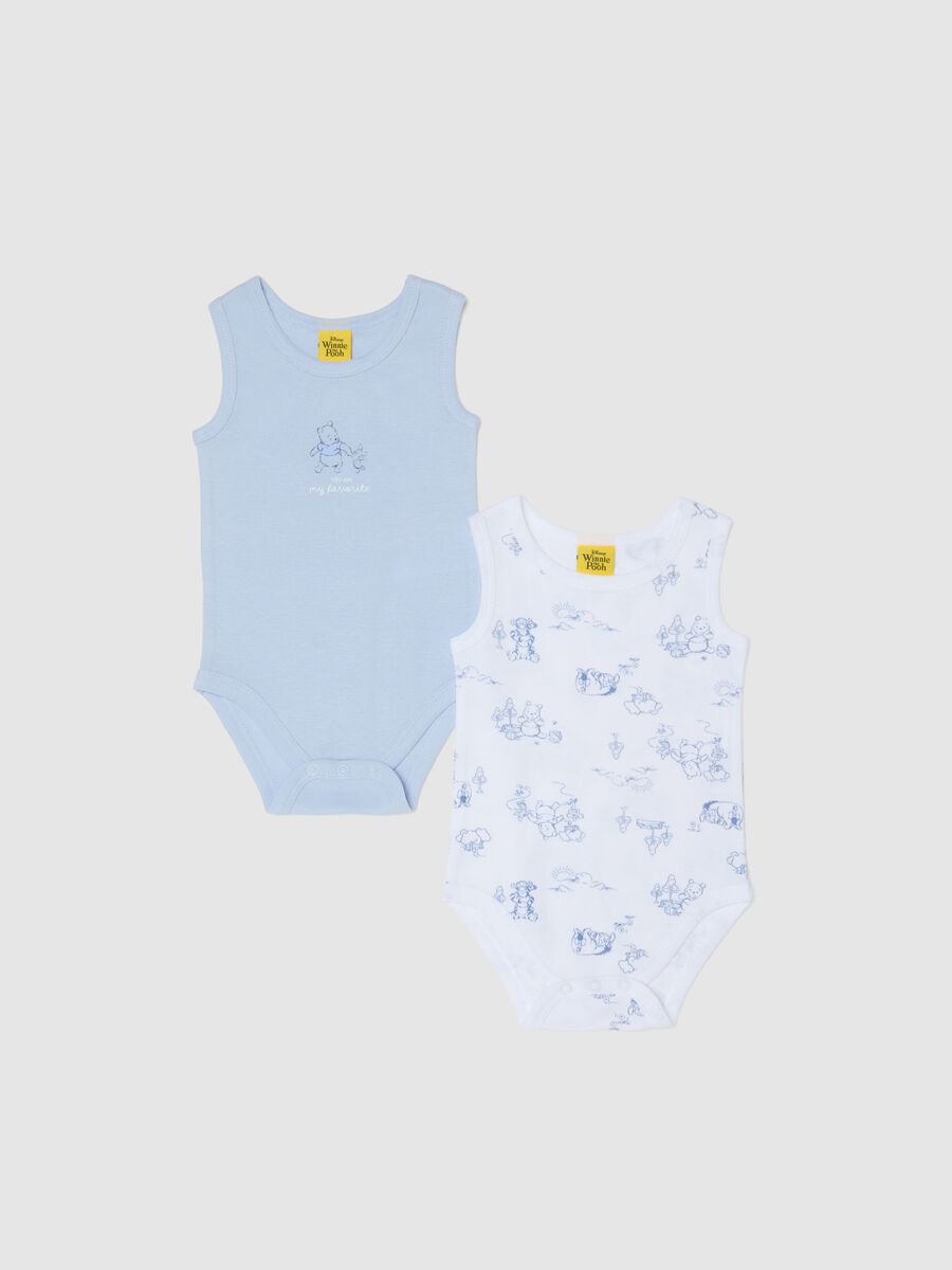 Pack of multicolour newborn cotton bodysuits with Winnie-The-Pooh_0