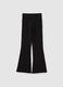 Girls' Black Stretch Cotton Trousers_4