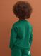 Green long-sleeve crew-neck pure cotton T-shirt for boys_2