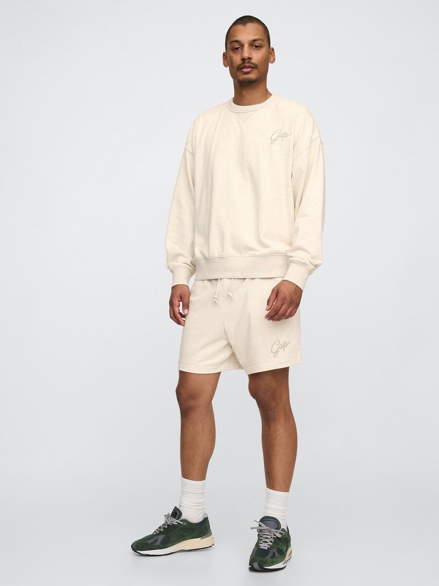 Beige cotton blend shorts from Gap_0