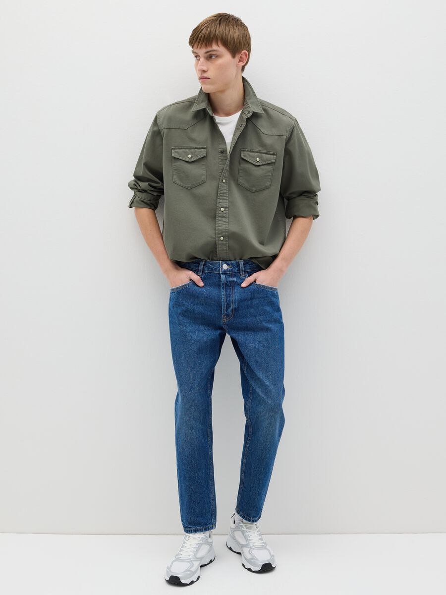 Cowboy shacket in cotton_1