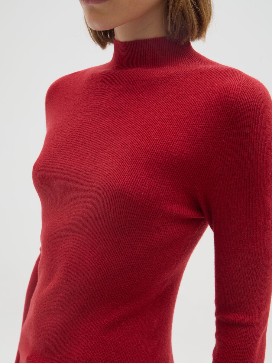 Maglione rosso regular fit_3