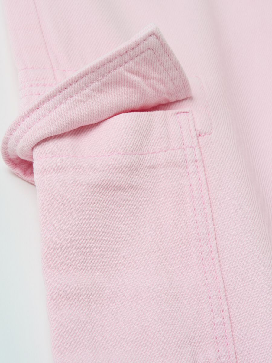 Wide-leg cargo trousers in twill_2