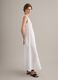 White maxi dress in pure cotton_0