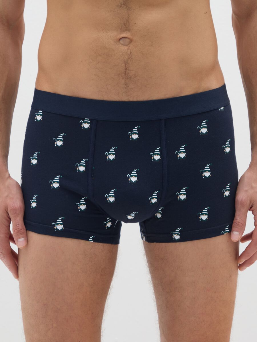 Twin-pack regular fit blue stretch cotton boxers_1