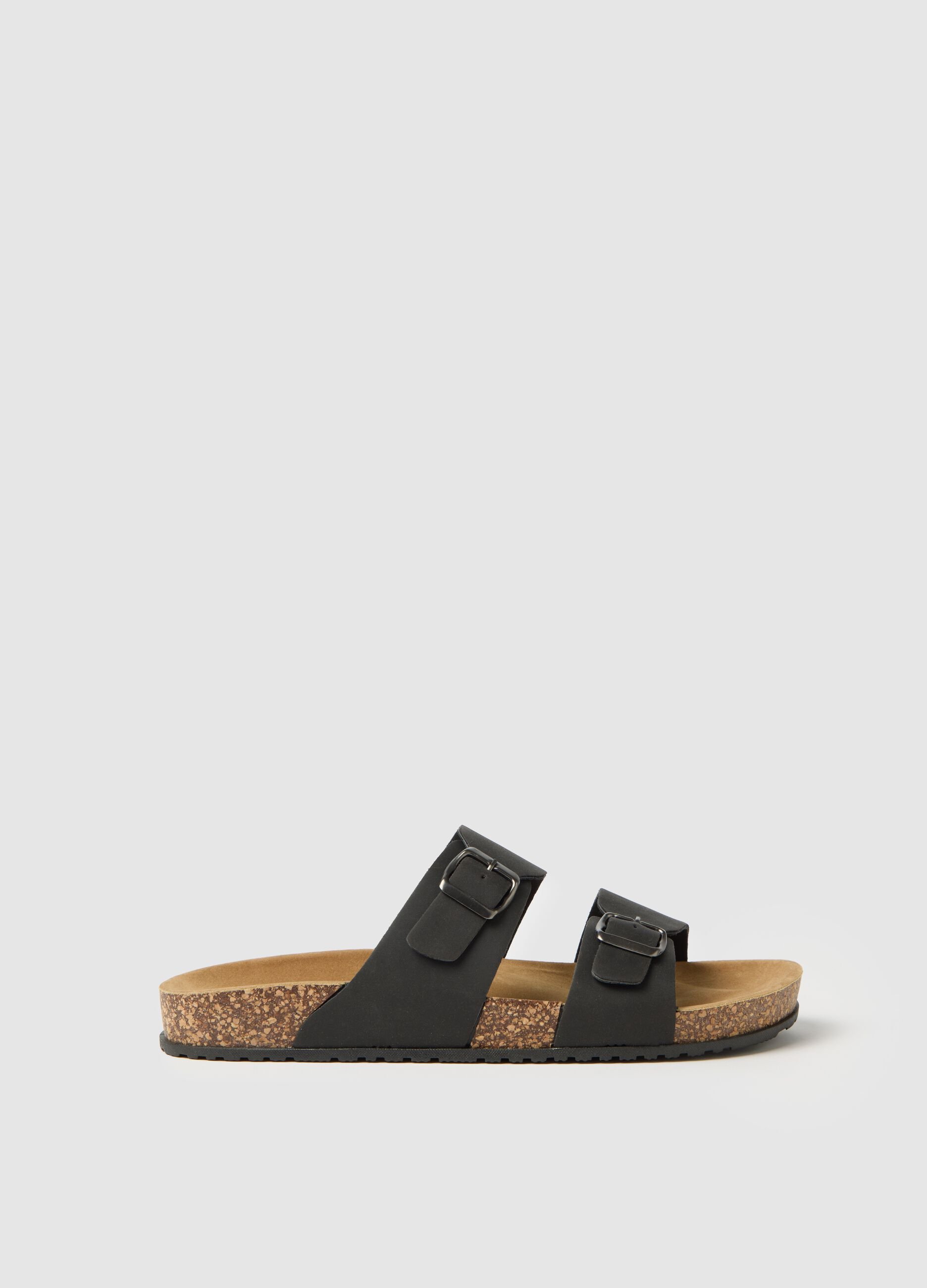 Sandali da uomo in multicolor con fibbie doppie