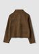 Brown regular-fit shacket with patch pockets_2