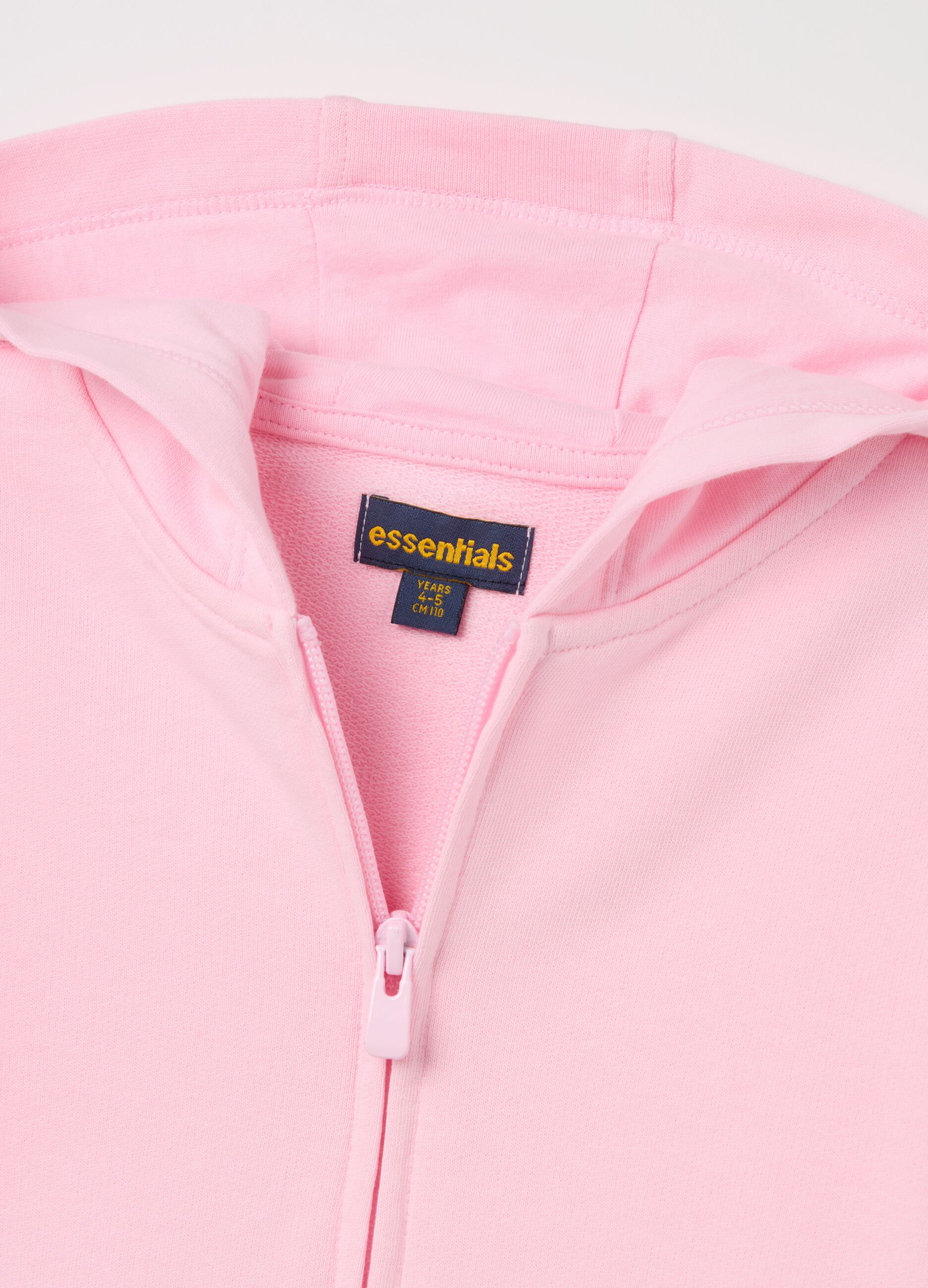 Full-zip sweatshirt in French terry with hood