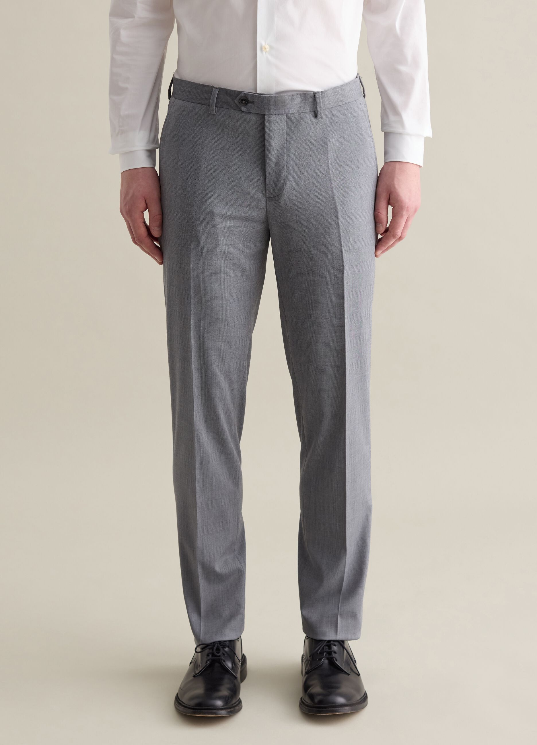 Slim-fit tailored trousers in Prince of Wales