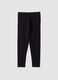 Leggings neri in cotone elasticizzato skinny fit_0