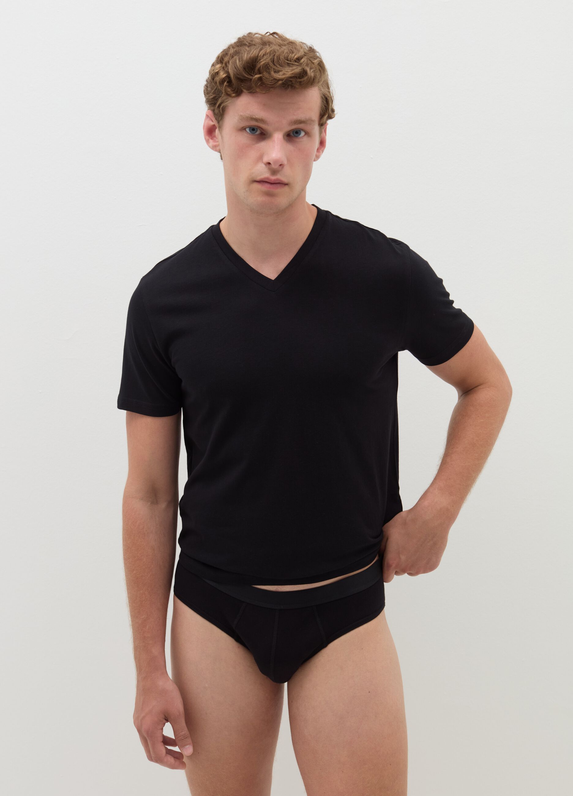 Set cinque slip con elastico esterno