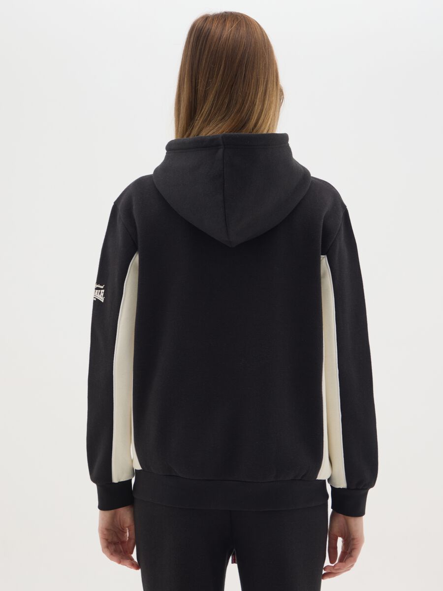 Black Cotton Blend Hoodie_2