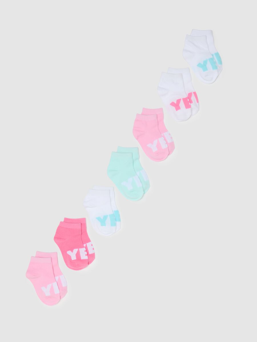 Girls' Multicolour Cotton Blend Sock Multipack_0