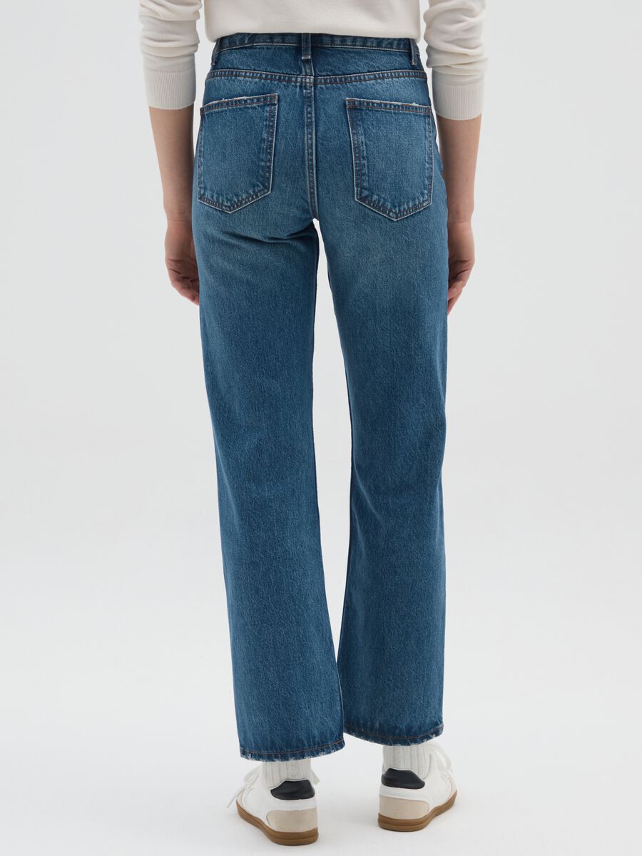 Jeans in puro cotone blu regular fit_2