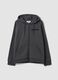 Grey cotton-blend hoodie with relaxed-fit slogan_0