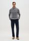 Grey Shawl Collar Regular Fit Sweater_0