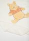Newborn Cover in Pure White Fleece with Teddy Bear_1