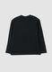 T-shirt nera in puro cotone con stampa New York Knicks_1