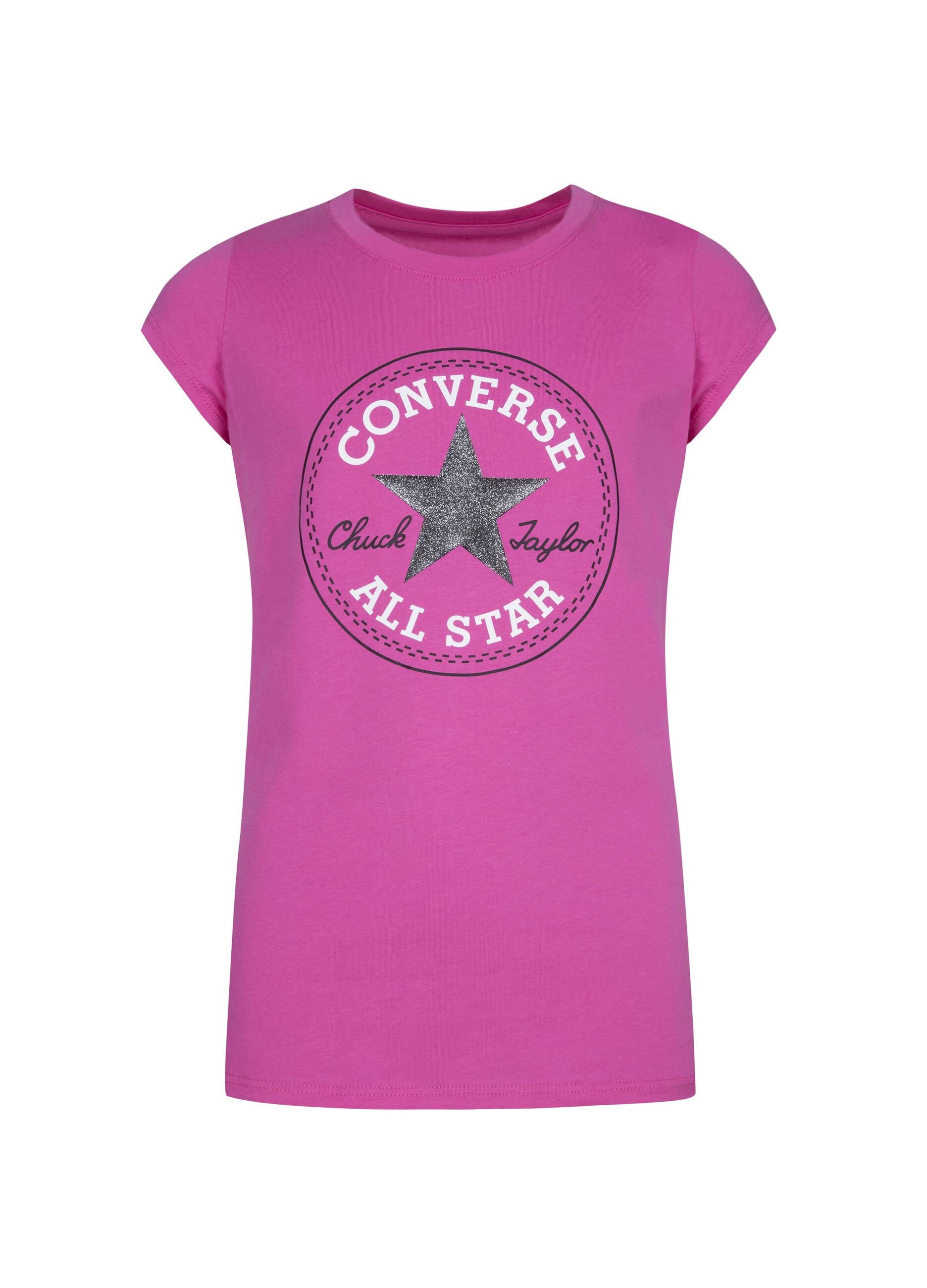 Slim-fit T-shirt with Chuck Patch logo glitter print