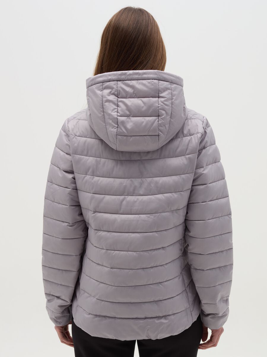Ultralight short down jacket with hood and zip_2