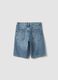 Blue denim cotton-blend boys&rsquo; shorts, regular fit_1