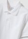 Boys&rsquo; white organic cotton polo shirt, regular fit_2