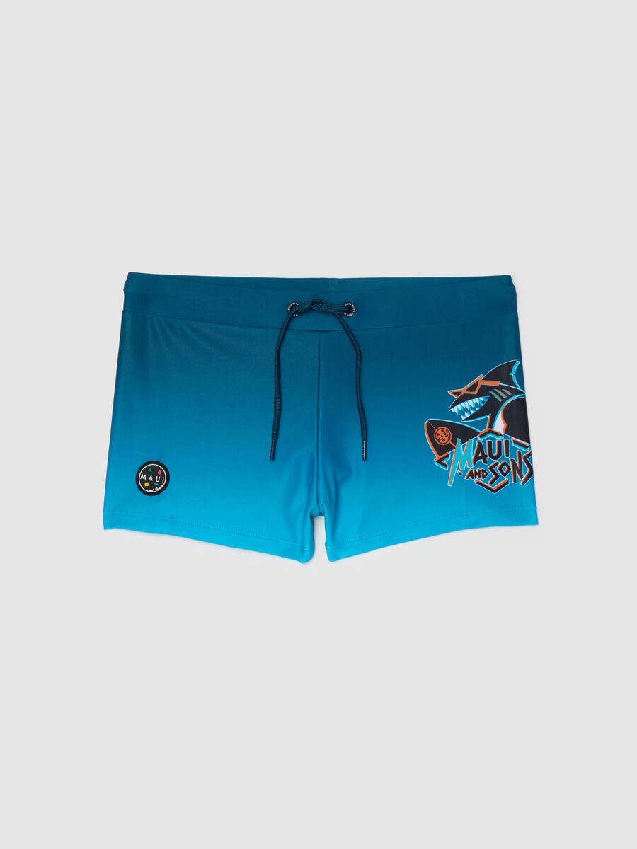 Boys' multicolour stretch fabric boxers with drawstring_0