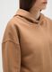 Brown cotton blend regular fit hoodie_3
