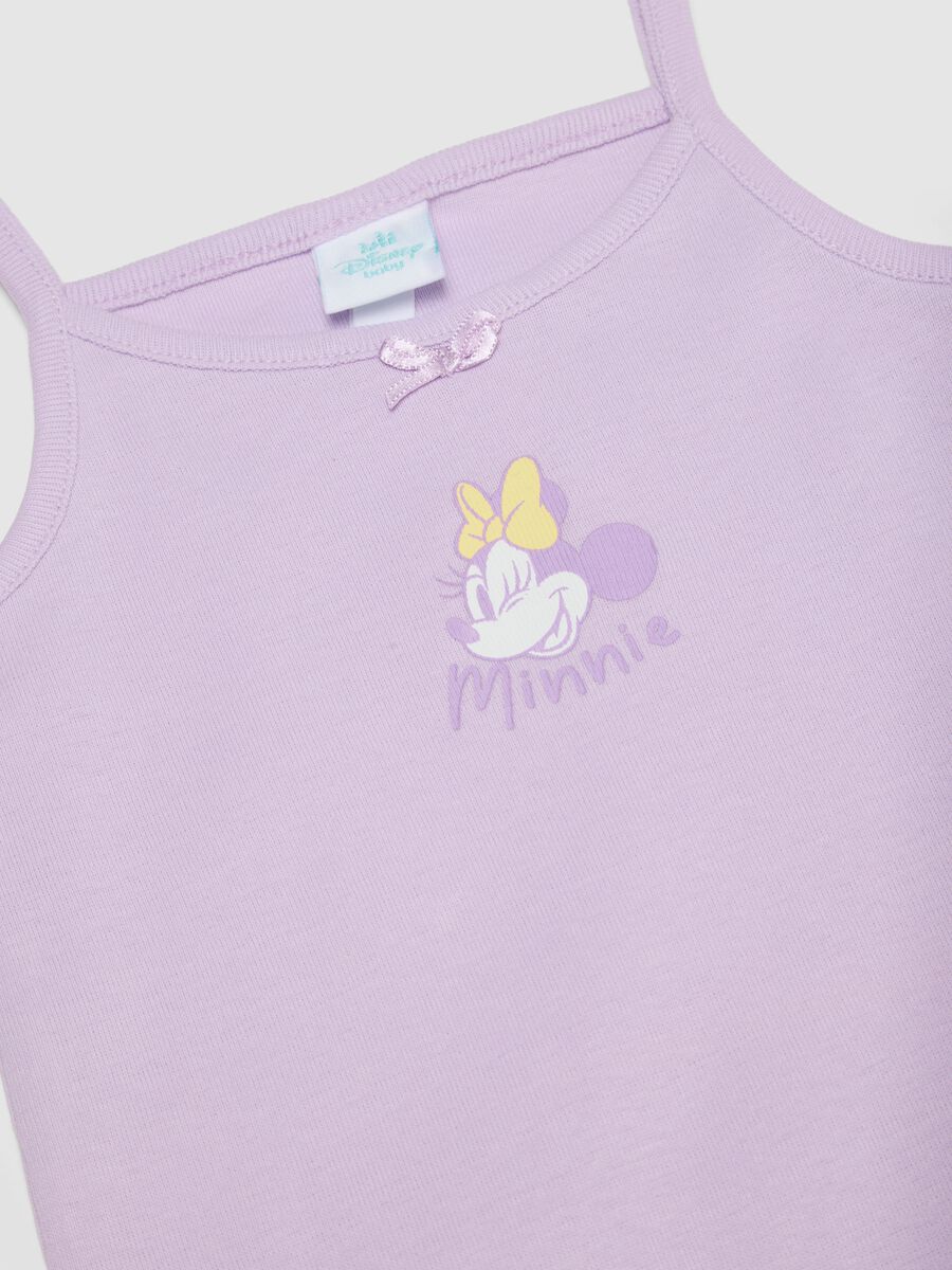 Bipack di body in puro cotone multicolor con Minnie senza maniche da neonate_2
